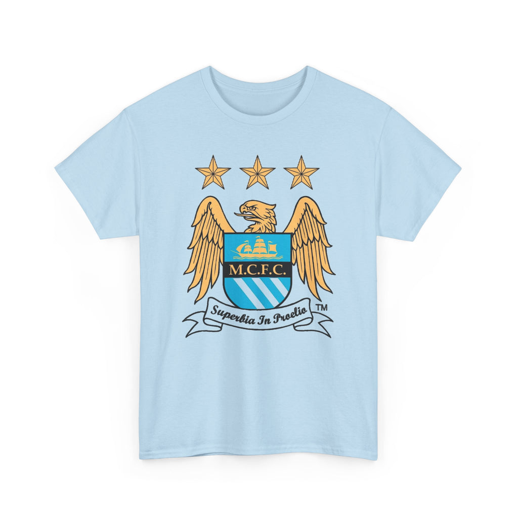 Manchester City Retro Club Crest T‑Shirt — MCFC Vintage Style Club Emblem Tee
