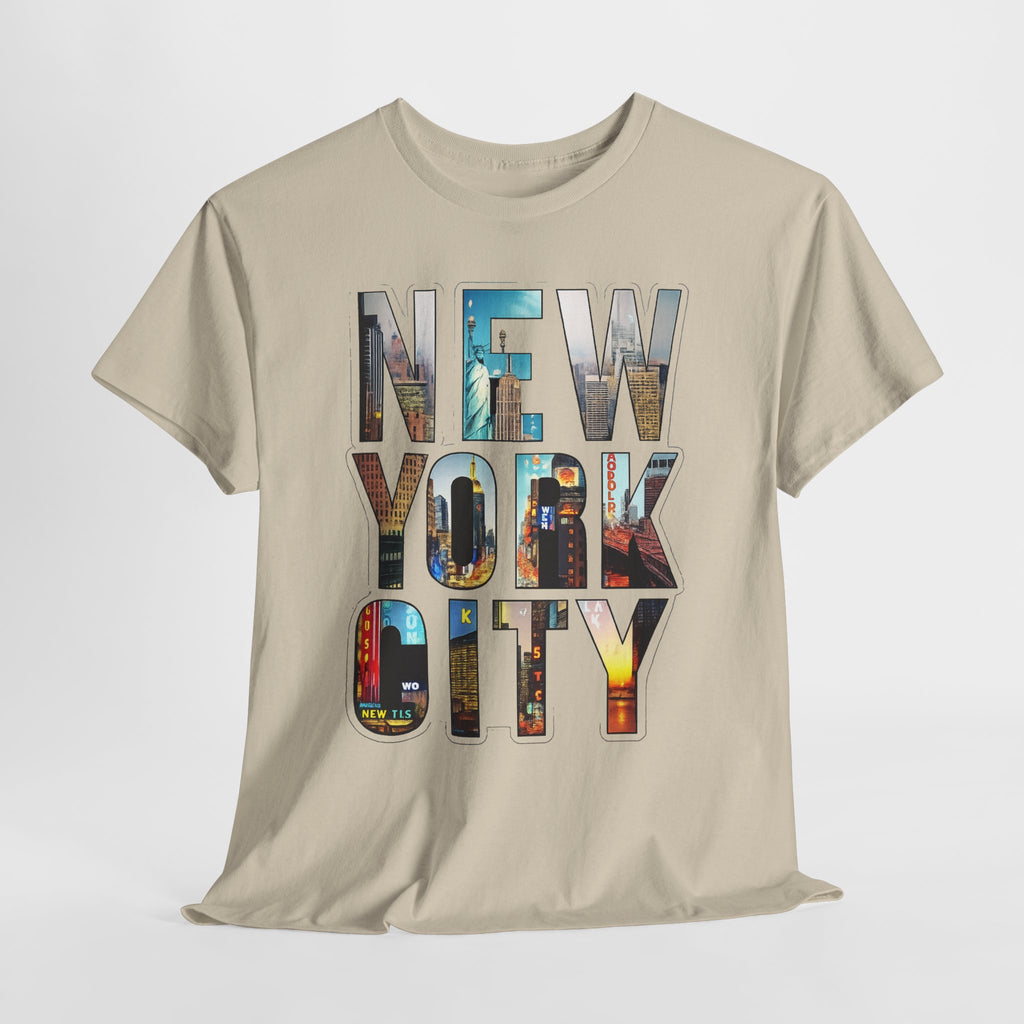 New York City Photo-Block Tee — Vintage Skyline Graphic T-Shirt