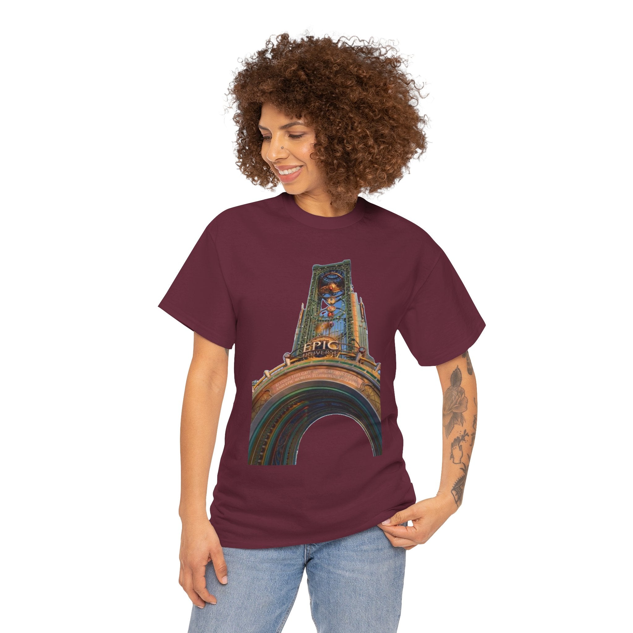 Epci Universe Vintage Theater Arch Graphic Tee — 'Epic' Retro Marquee T-Shirt
