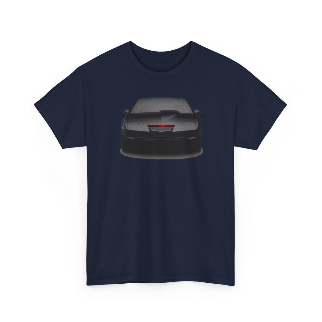 KITT-Inspired Retro Sports Car Tee — Front View Knight Rider Car Graphic Shirt