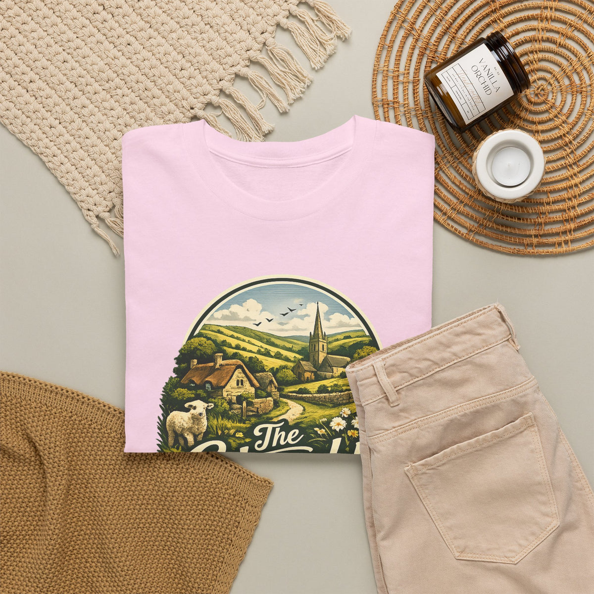 Cotswolds Vintage Landscape T‑Shirt — The Cotswolds Countryside Tee