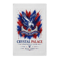 Crystal Palace Football Club Waffle Tea Towel — Double-Sided Red & Blue Crest