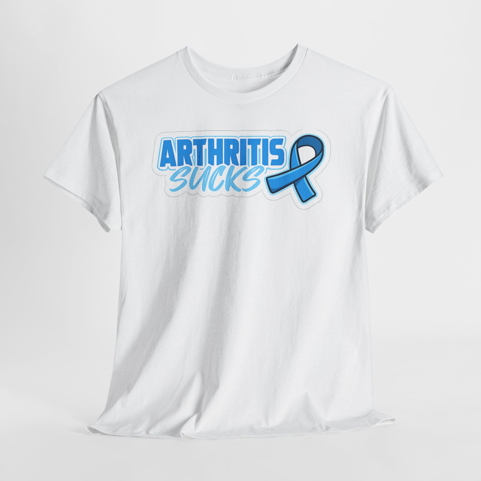 Arthritis Sucks T-Shirt with Awareness Ribbon — Arthritis Support Tee
