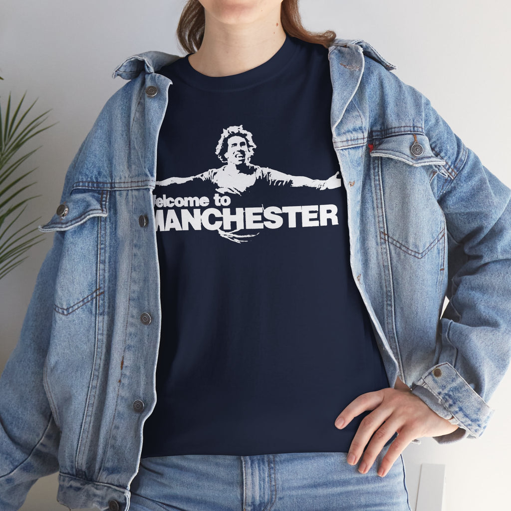 Welcome to Manchester Tee — Retro Carlos Tevez Manchester City Graphic Cotton T-Shirt