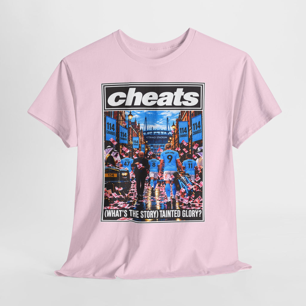 Cheats “What’s the Story? Tainted Glory?” Sports Graphic Cotton T-Shirt