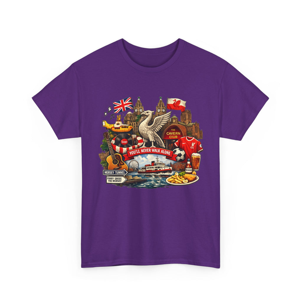Liverpool Landmarks & You'll Never Walk Alone T-Shirt
