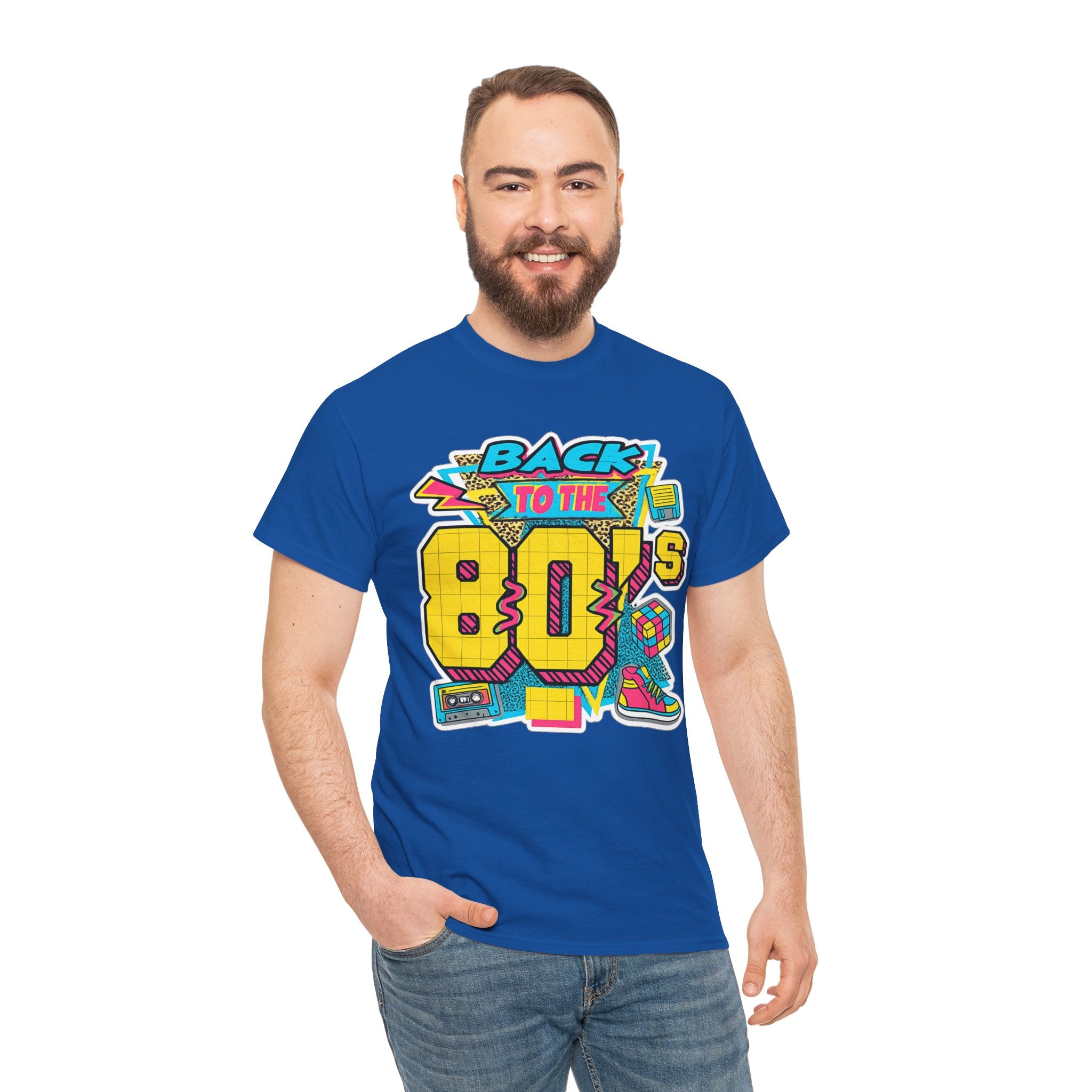 Back to the 80s Retro Graphic Tee — Vintage 80s Neon Design
