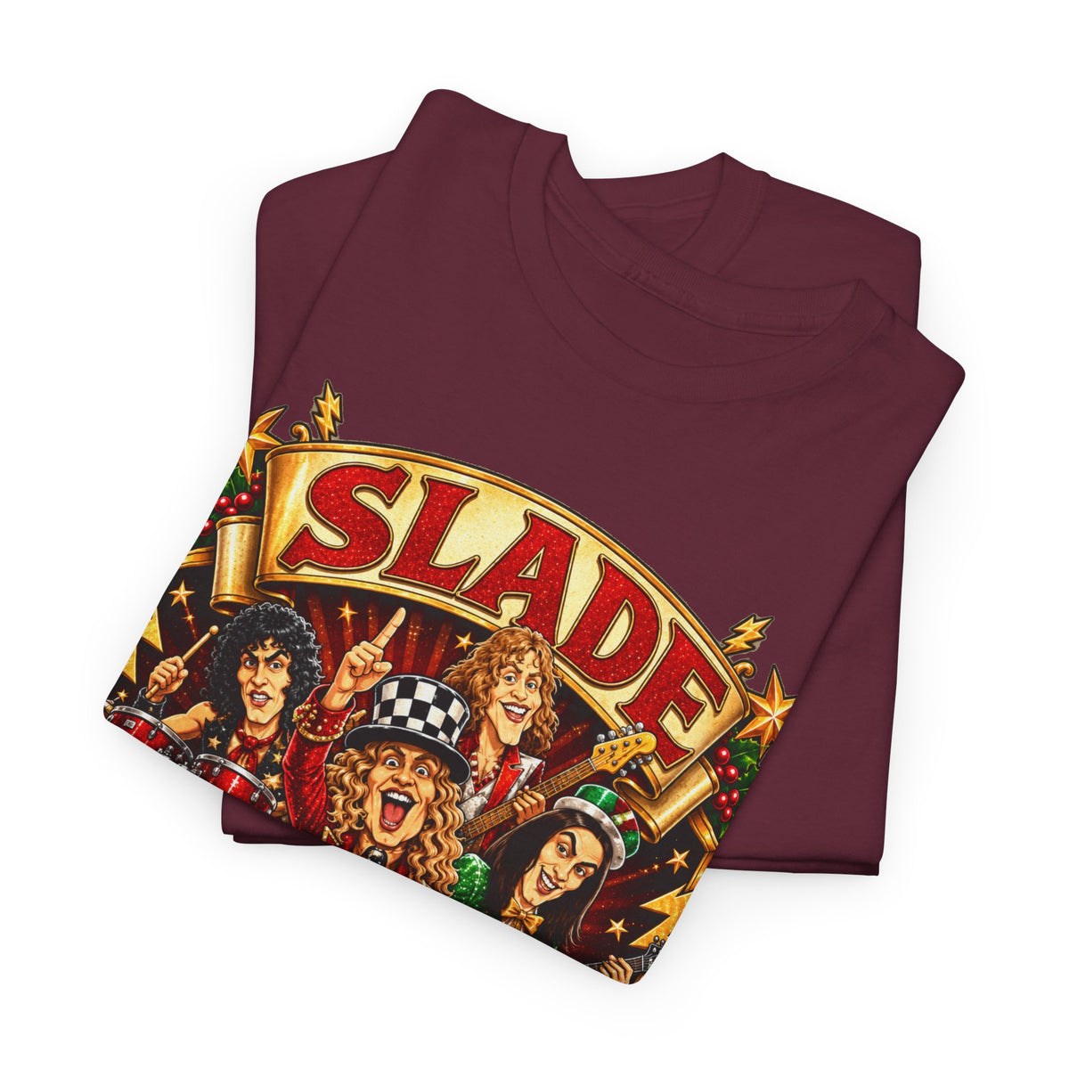 Slade it's Christmas Unisex Heavy Cotton Tee