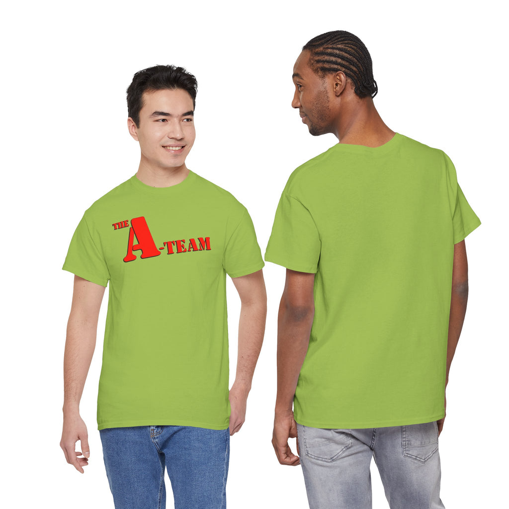 A-Team Graphic Tee — Retro Red Logo Vintage Crew T-Shirt