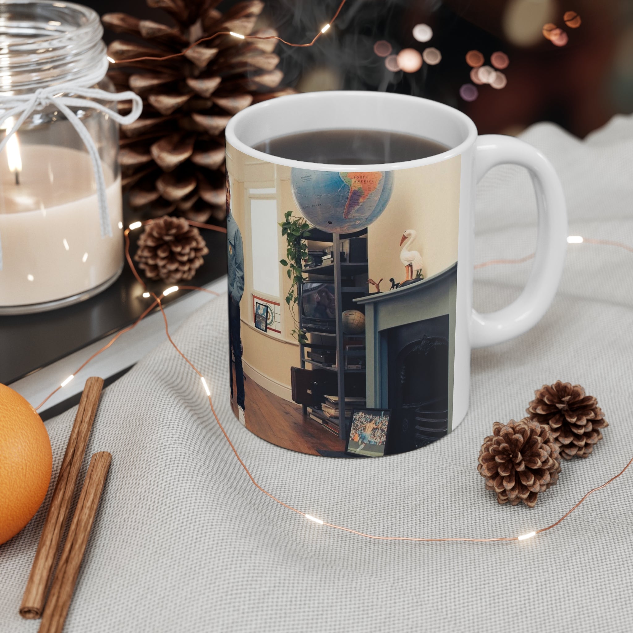 Pep And Noel Photo Coffee Mug — Personalized Ceramic Coffee Cup (11oz / 15oz)