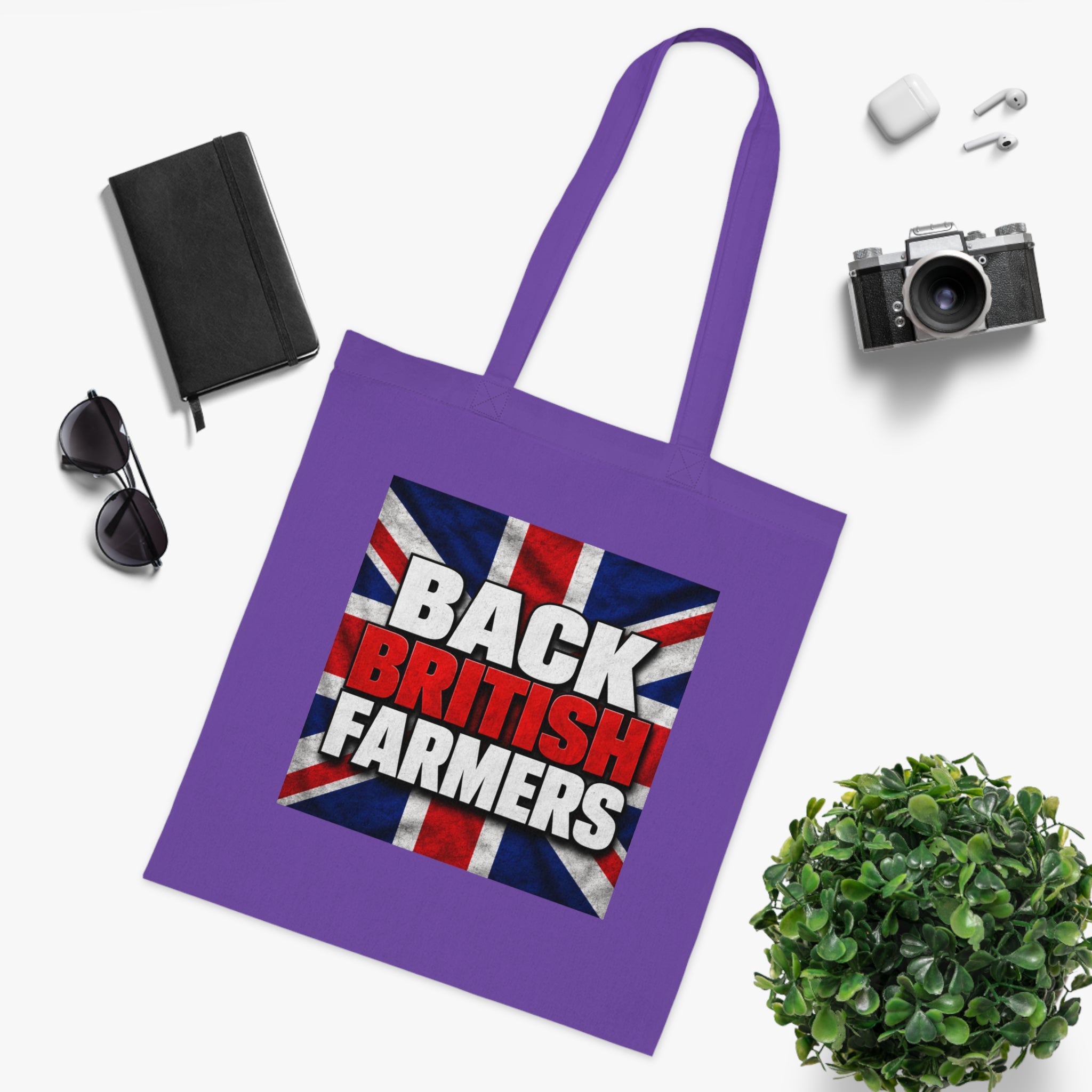 Back British Farmers Tote Bag — Union Jack Cotton Shopper