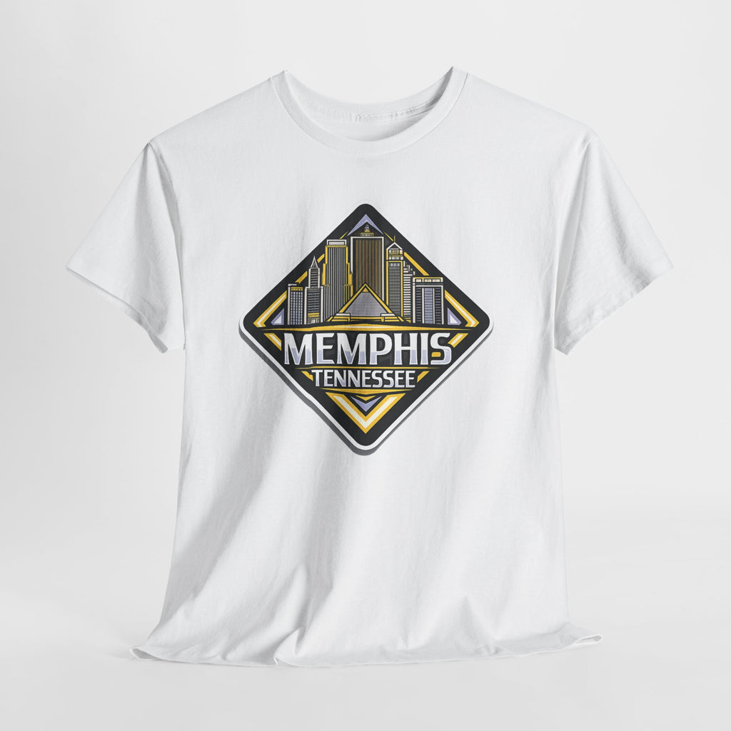 Memphis Tennessee Skyline T‑Shirt — Retro City Badge Tee