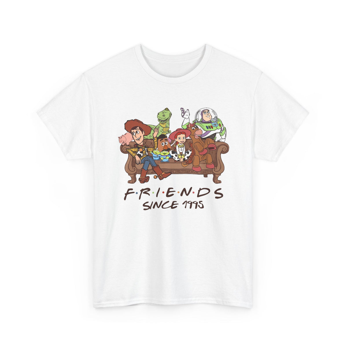 Toy Friends Since 1995 T-Shirt — Retro Cartoon Crew Cotton Tee
