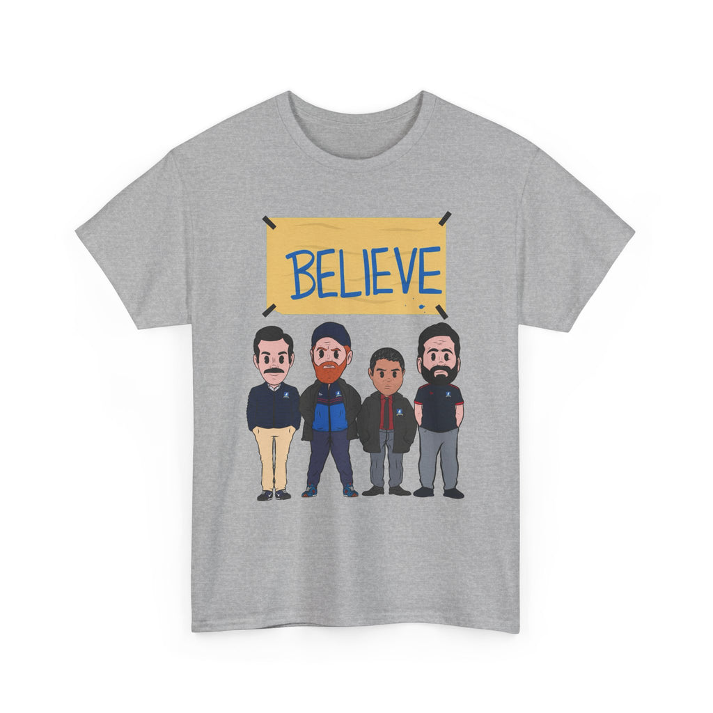 Ted Lasso Inspired Believe Cartoon Band Cotton T-Shirt