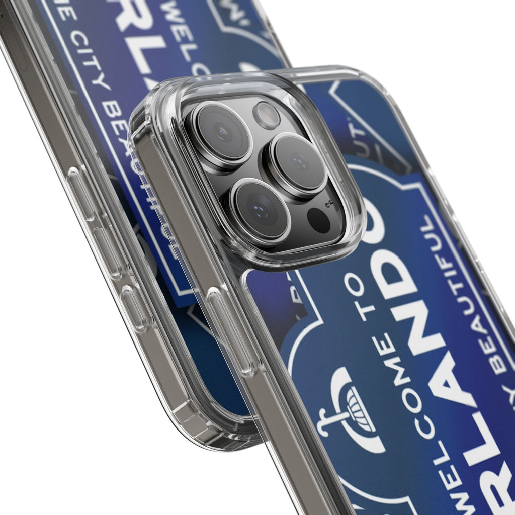 Orlando Clear Phone Case — "Welcome to Orlando" City Sign Design