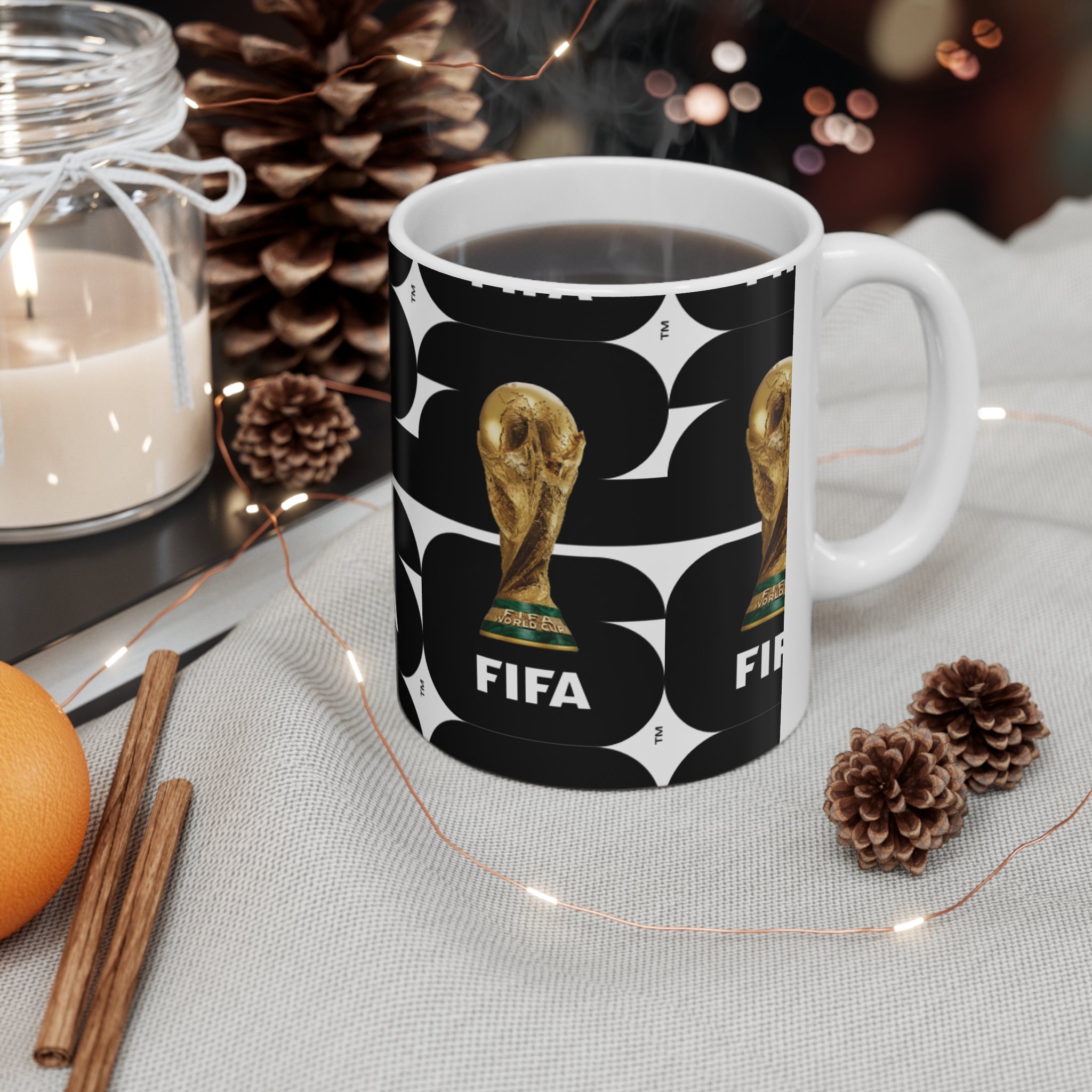 FIFA World Cup 2026 Logo Ceramic Mug — Soccer Fan Coffee Cup (11oz & 15oz)