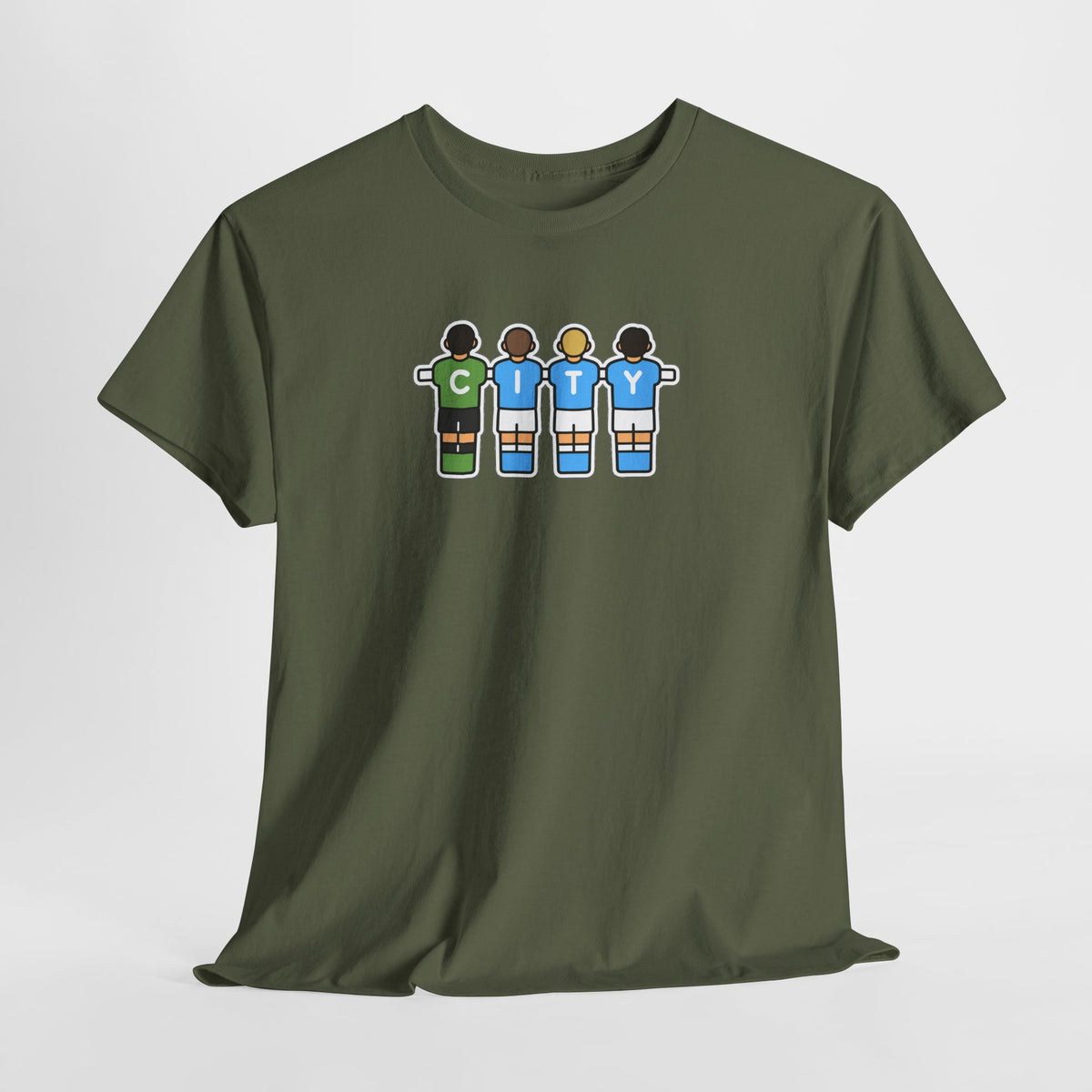 City Soccer Team Tee — Retro Foosball Players Graphic T-Shirt