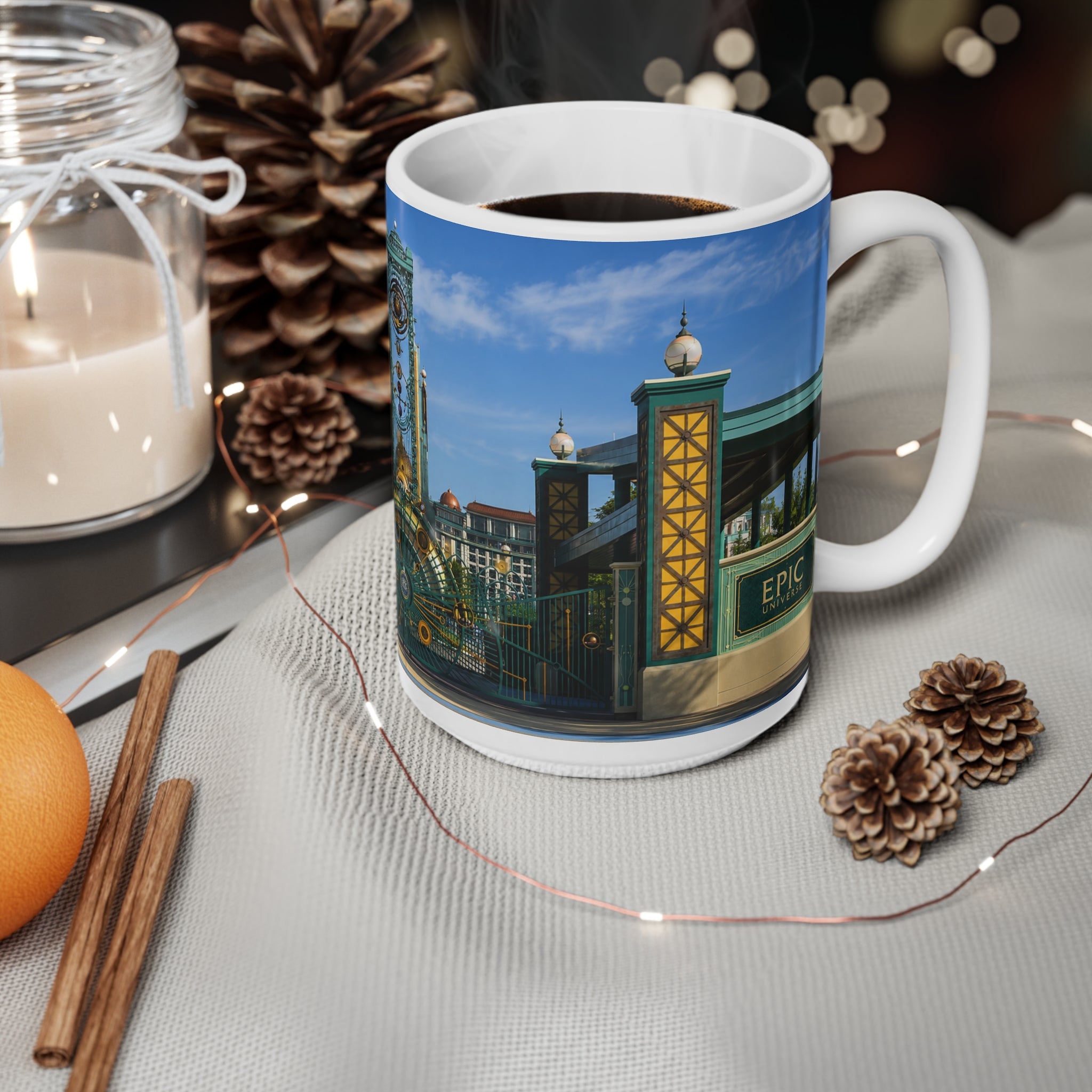 Epic Universe Gateway Ceramic Coffee Mug – 11oz & 15oz