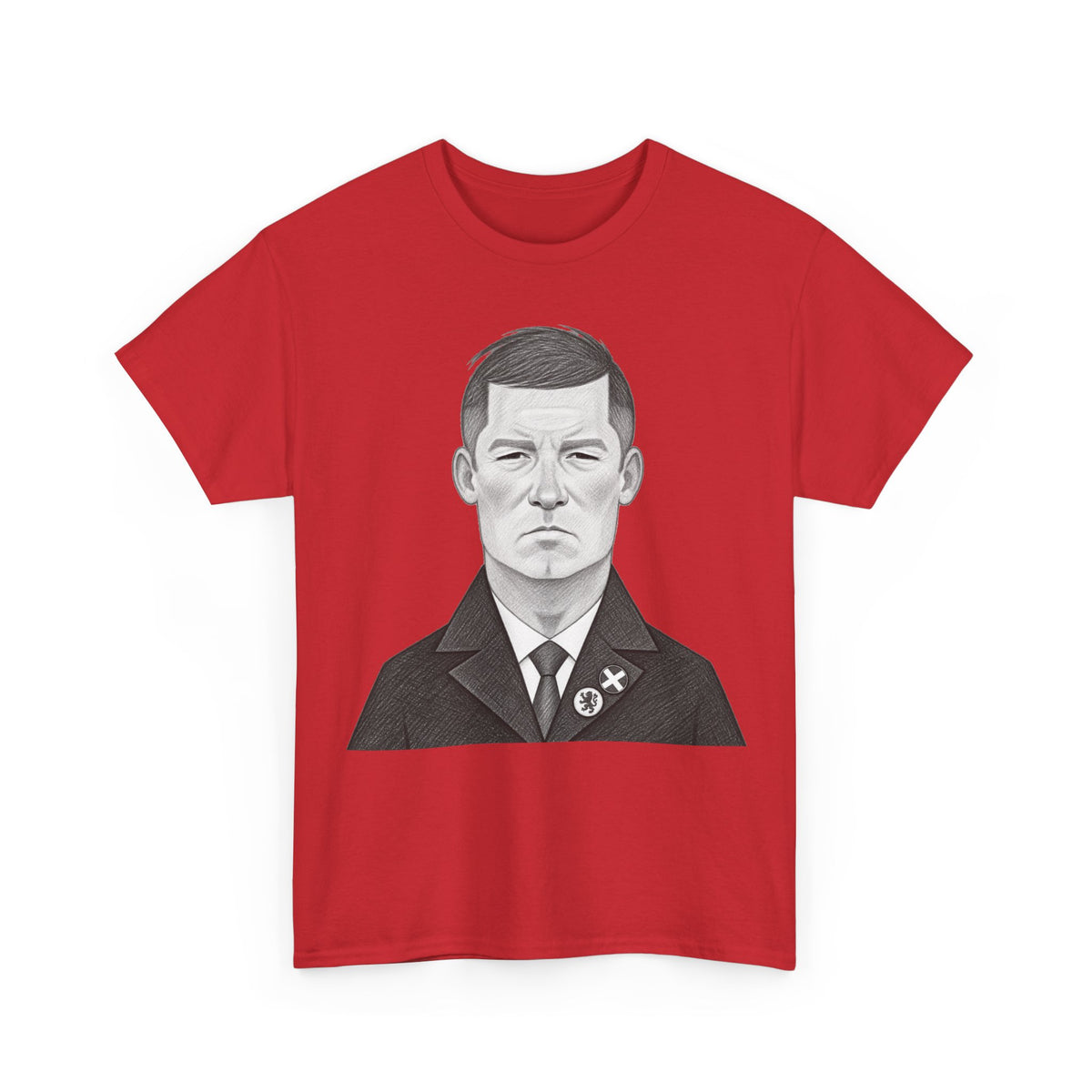 Sir Alex Ferguson Cotton T-Shirt — Vintage Stoic Portrait Shirt
