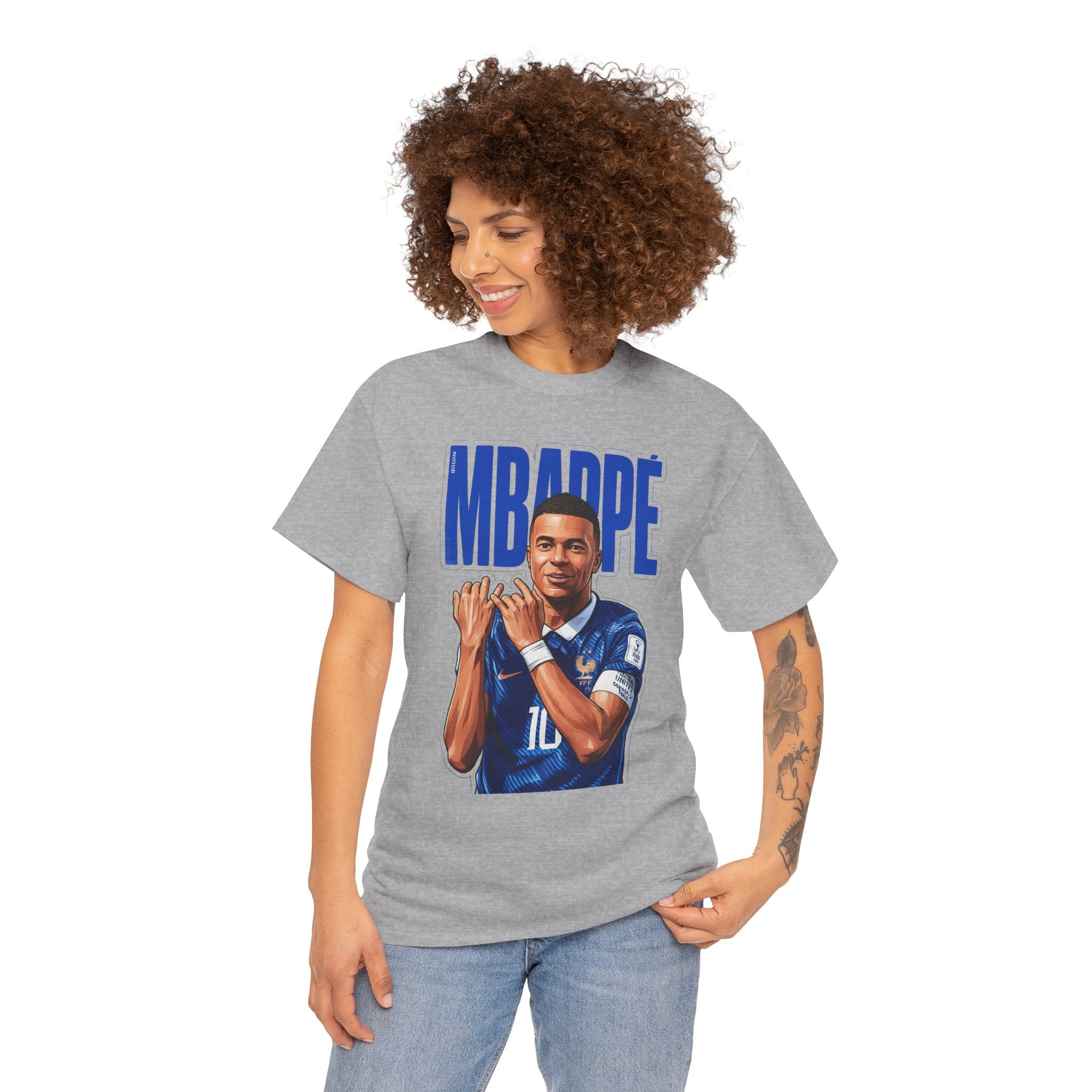 MBAPPE Graphic Shirt Soccer Star Portrait Tee — "