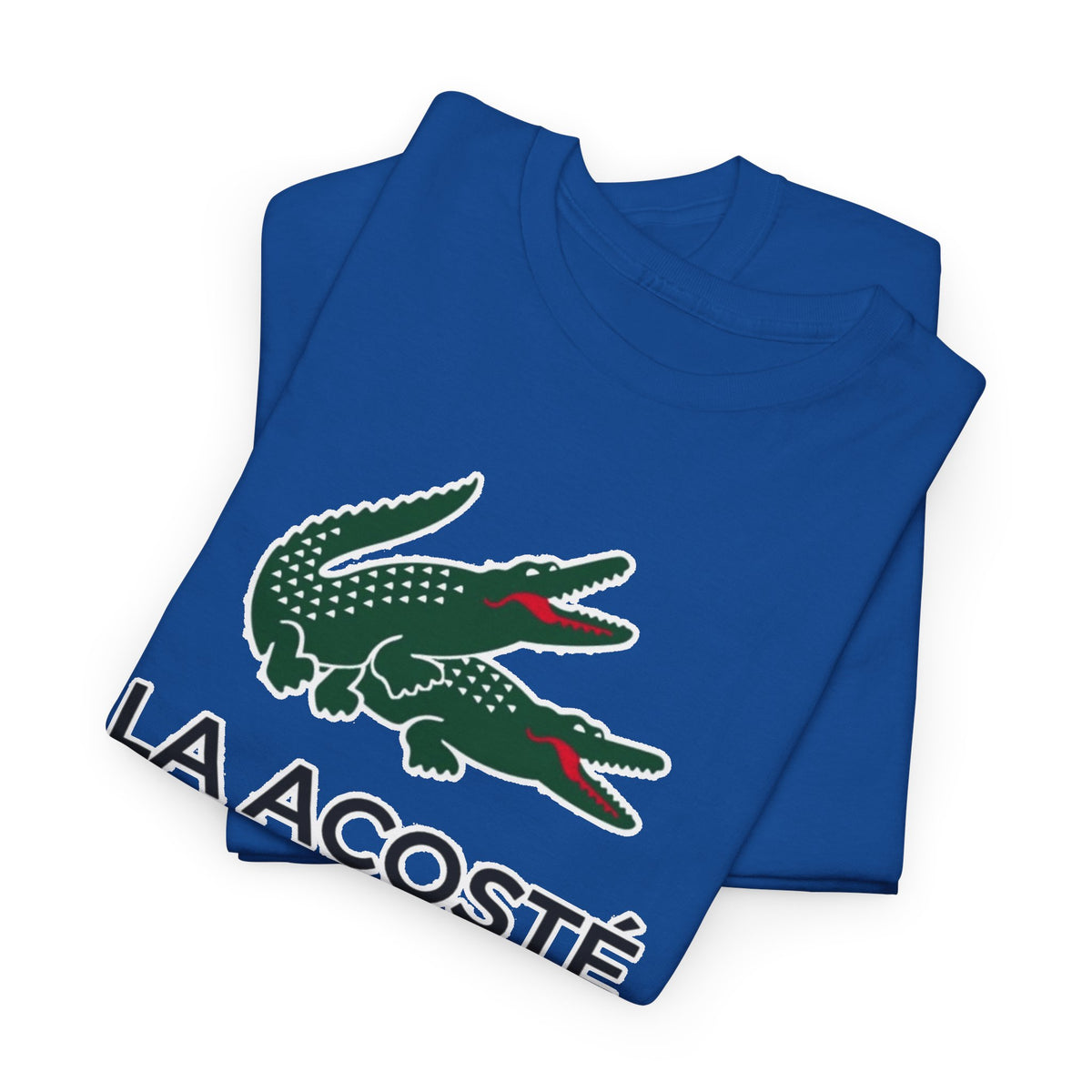 La Acosté Crocodile Logo Graphic Cotton Tee / T-Shirt