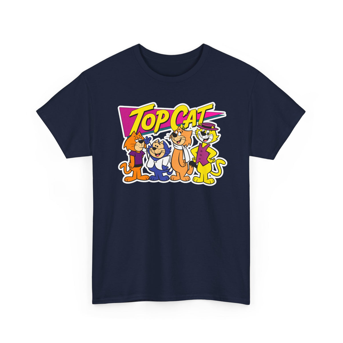 Top Cat Retro Cartoon Cotton T-Shirt / Tee