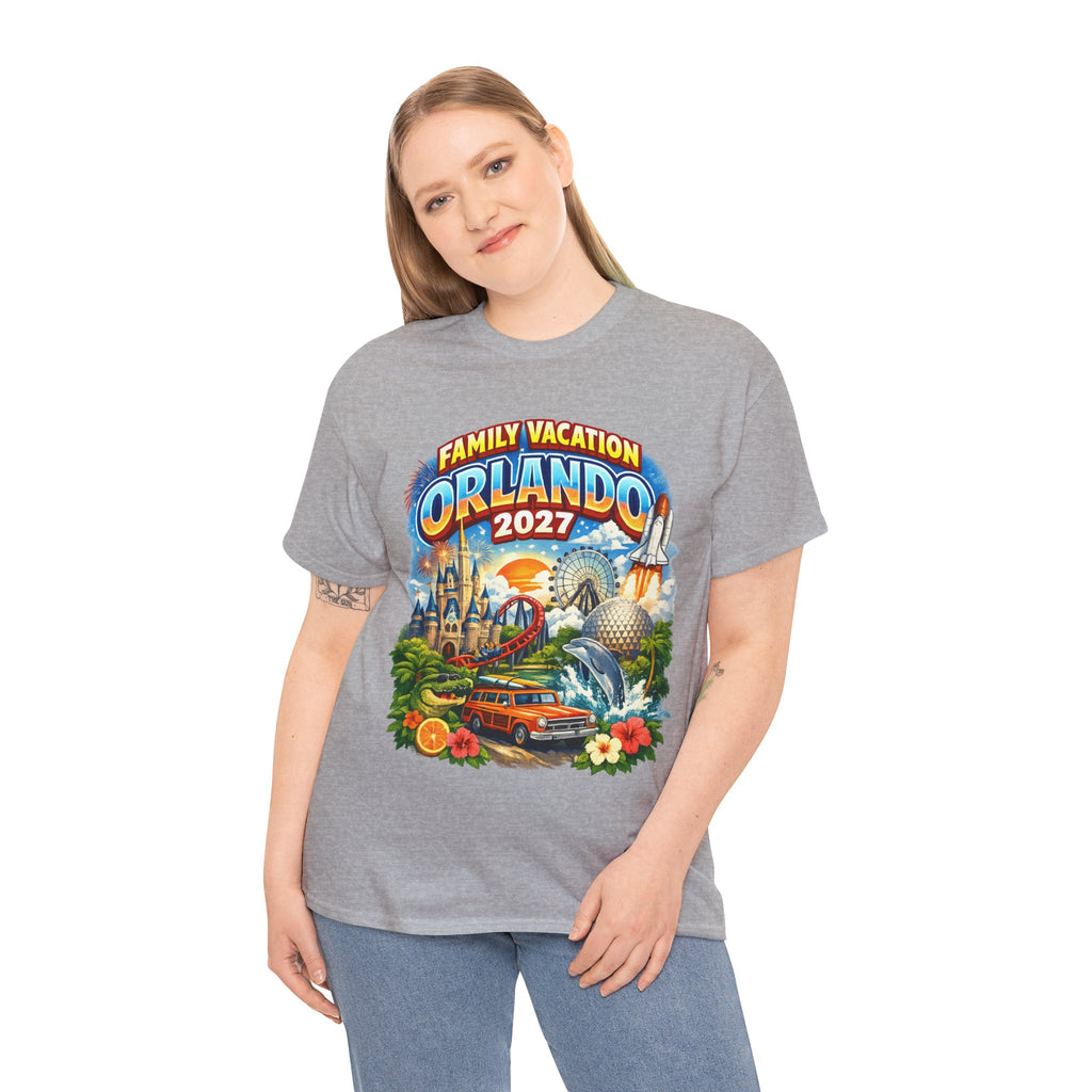 Orlando 2027 Family Vacation T-Shirt — Retro Theme Park Souvenir Tee