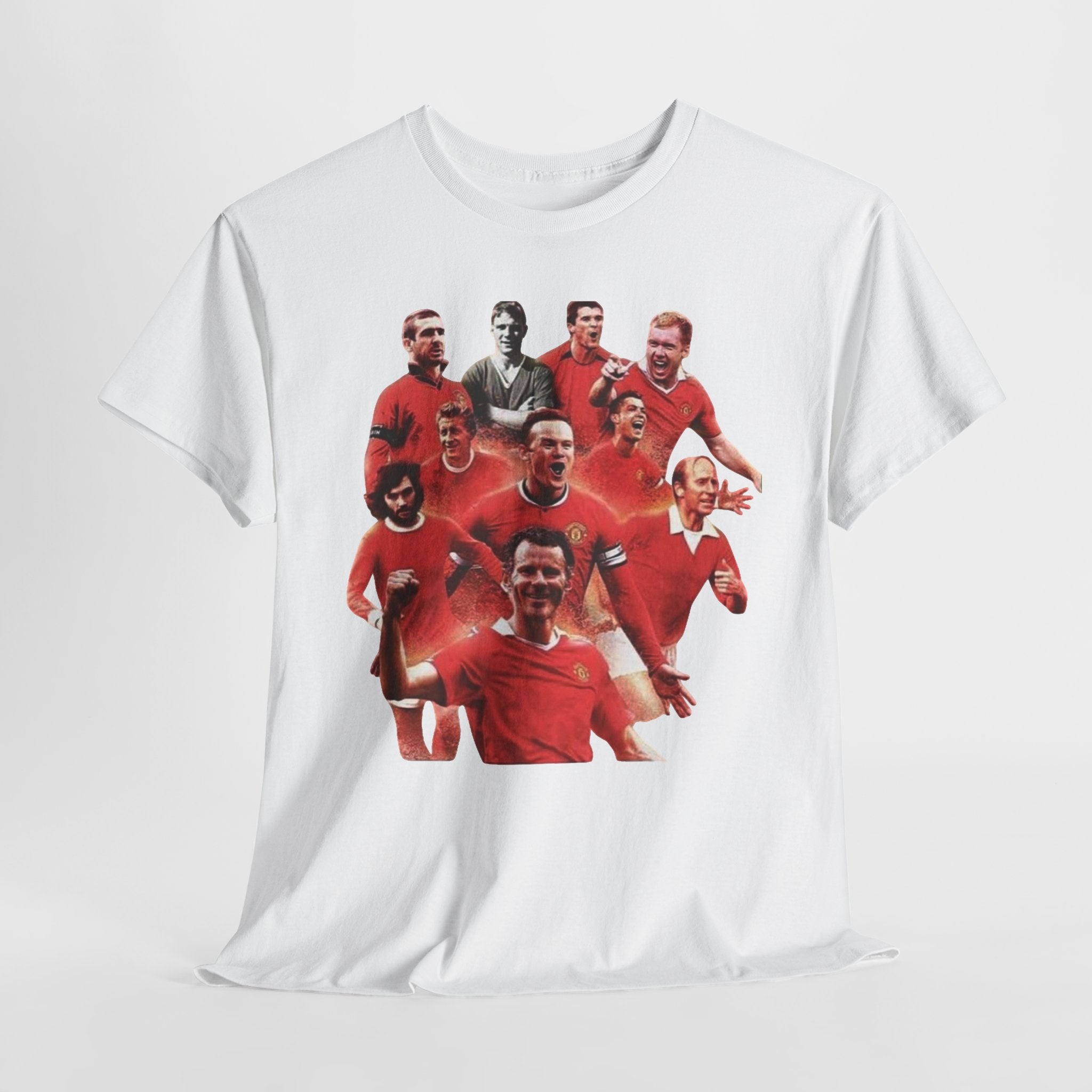 Manchester United Legends T‑Shirt — Retro Team Collage Football Tee