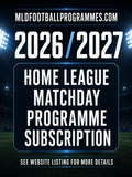 Matchday Programme Subscription 2026/2027 Season - UK DELIVERY ONLY