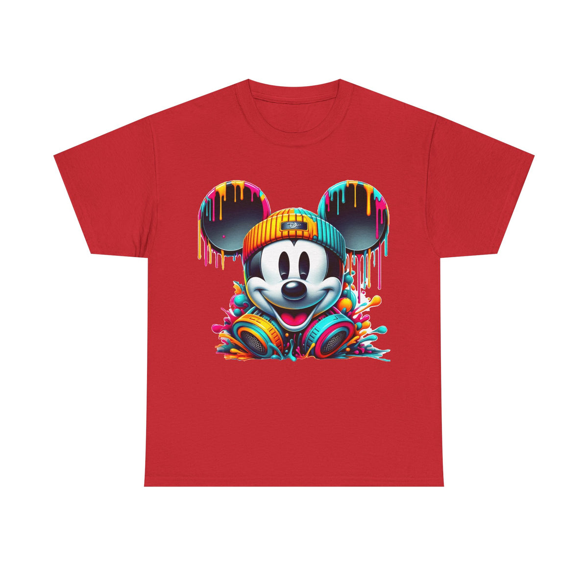 Mickey Graphic Tee — Colorful Street Art Mouse Character T-Shirt