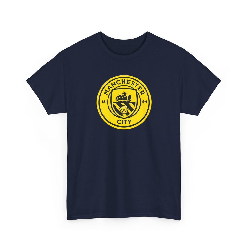 Manchester City Yellow Crest T-Shirt
