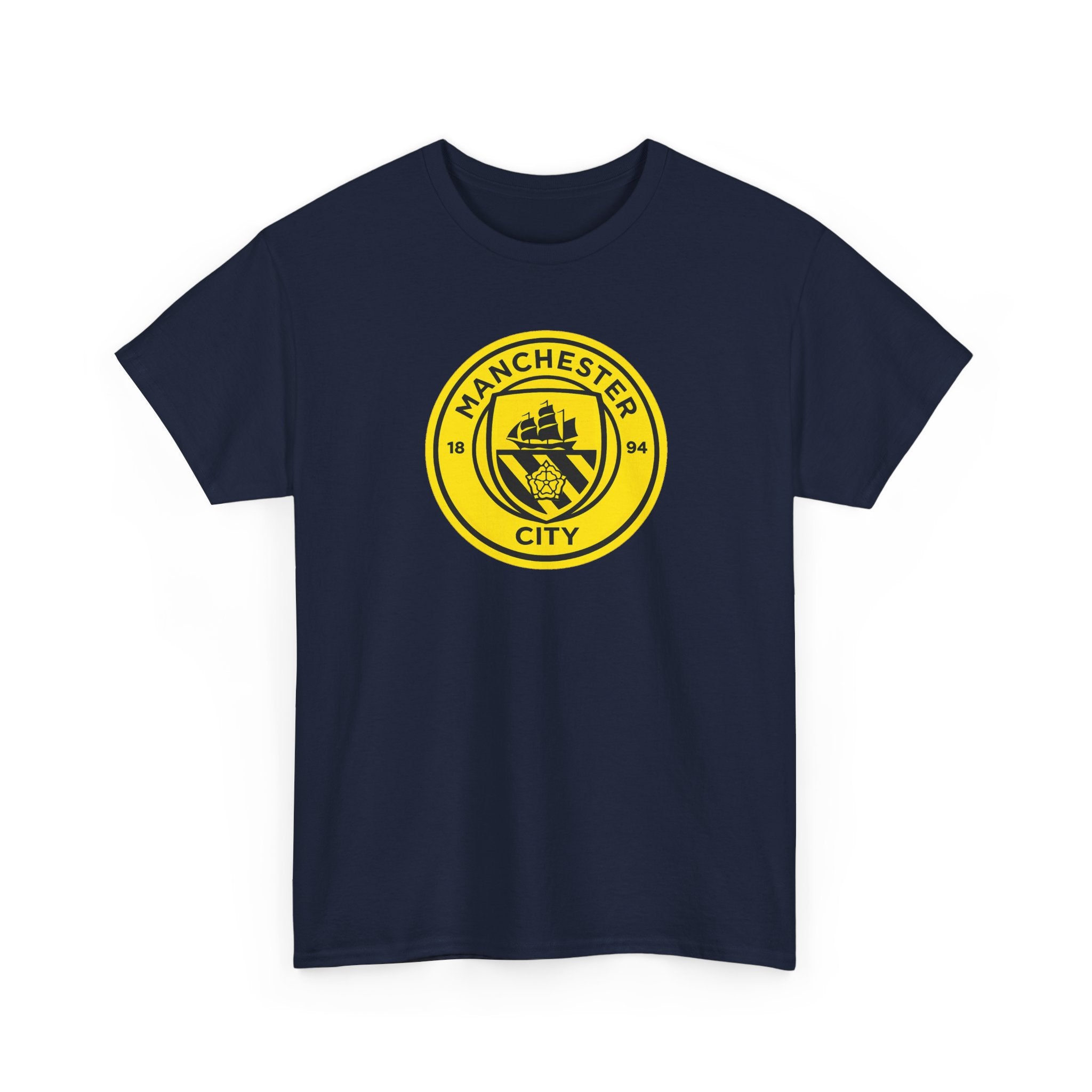 Manchester City Yellow Crest T-Shirt