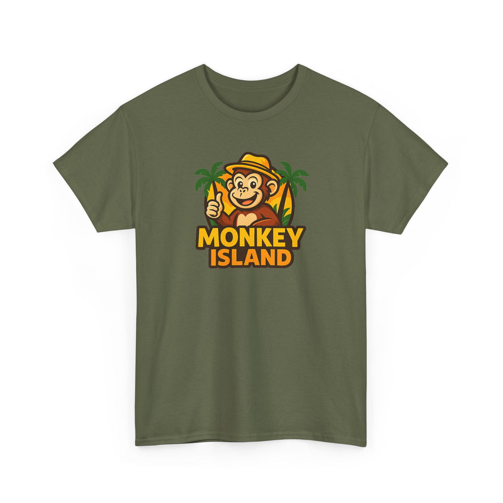 Monkey Island T-Shirt — Cute Tropical Monkey Logo Tee