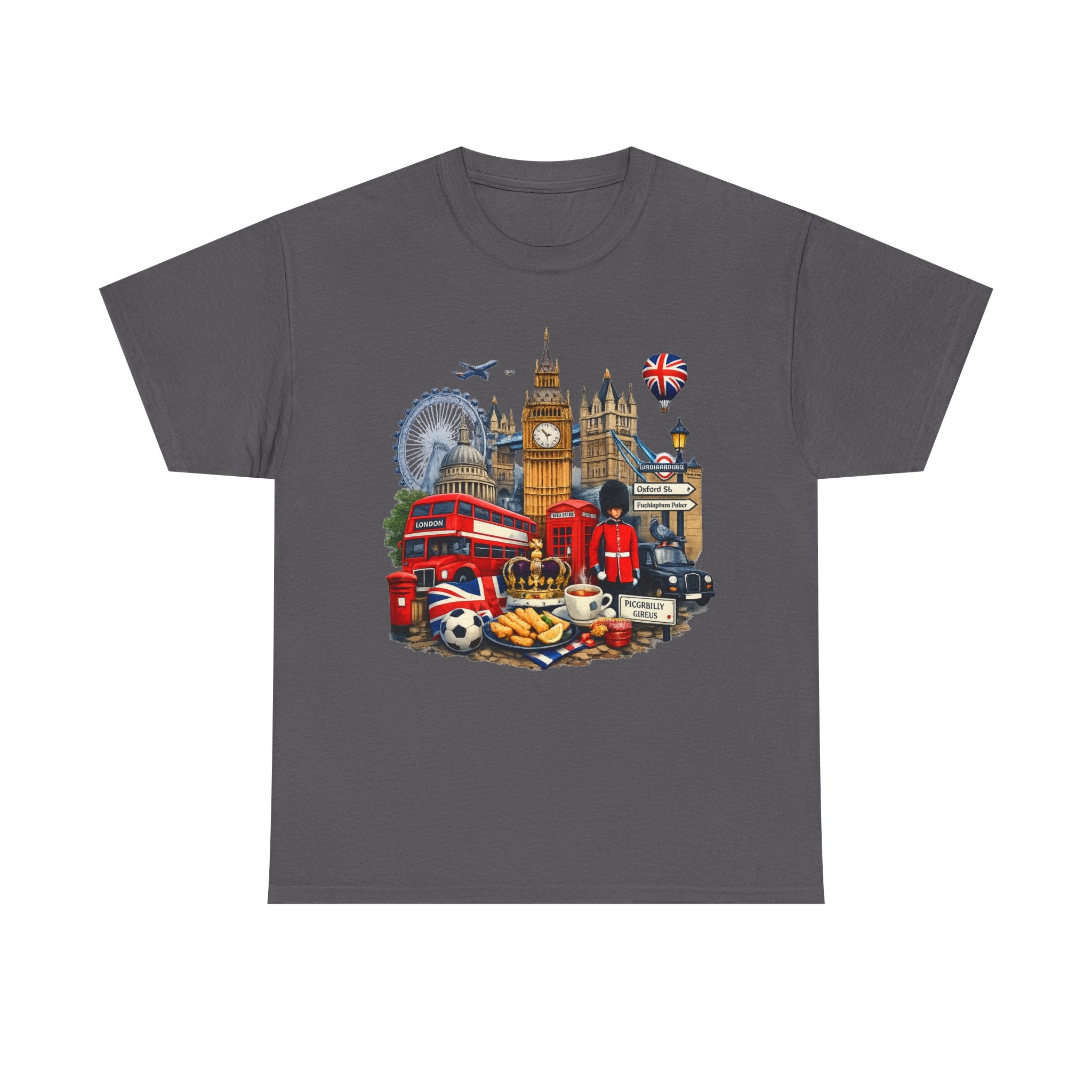 London Landmarks T‑Shirt — British Icons Collage Tee