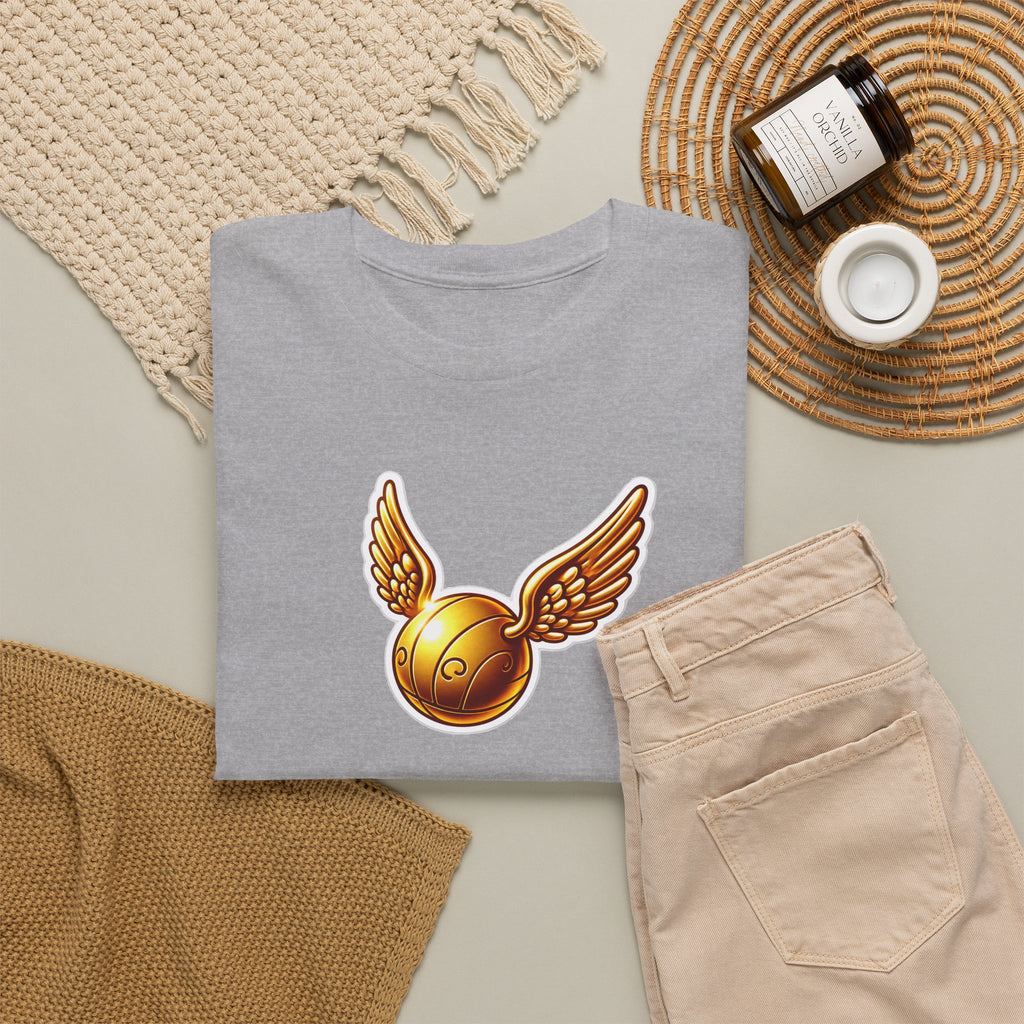 Golden Snitch Cotton T‑Shirt — Quidditch Wizarding Fan Tee