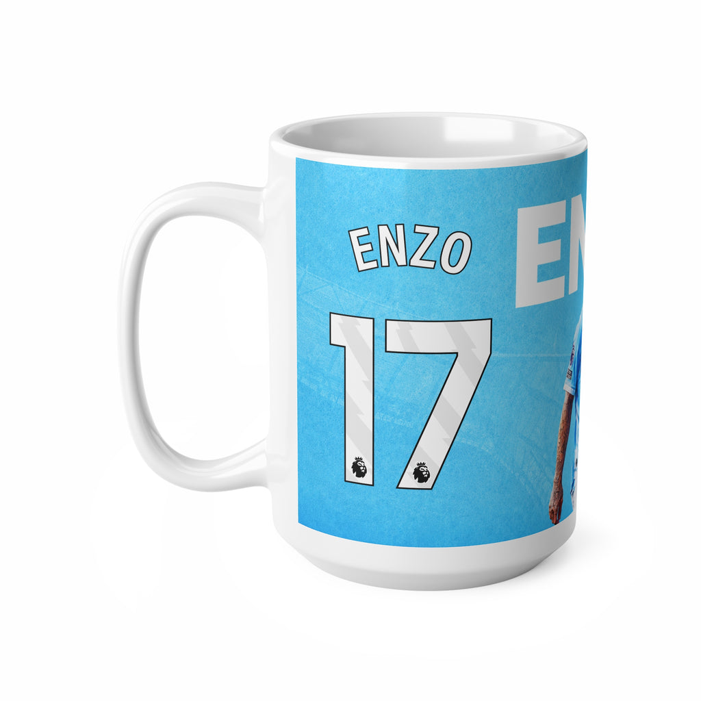Enzo Fernandez Manchester City Ceramic Mug — ENZO 11oz & 15oz