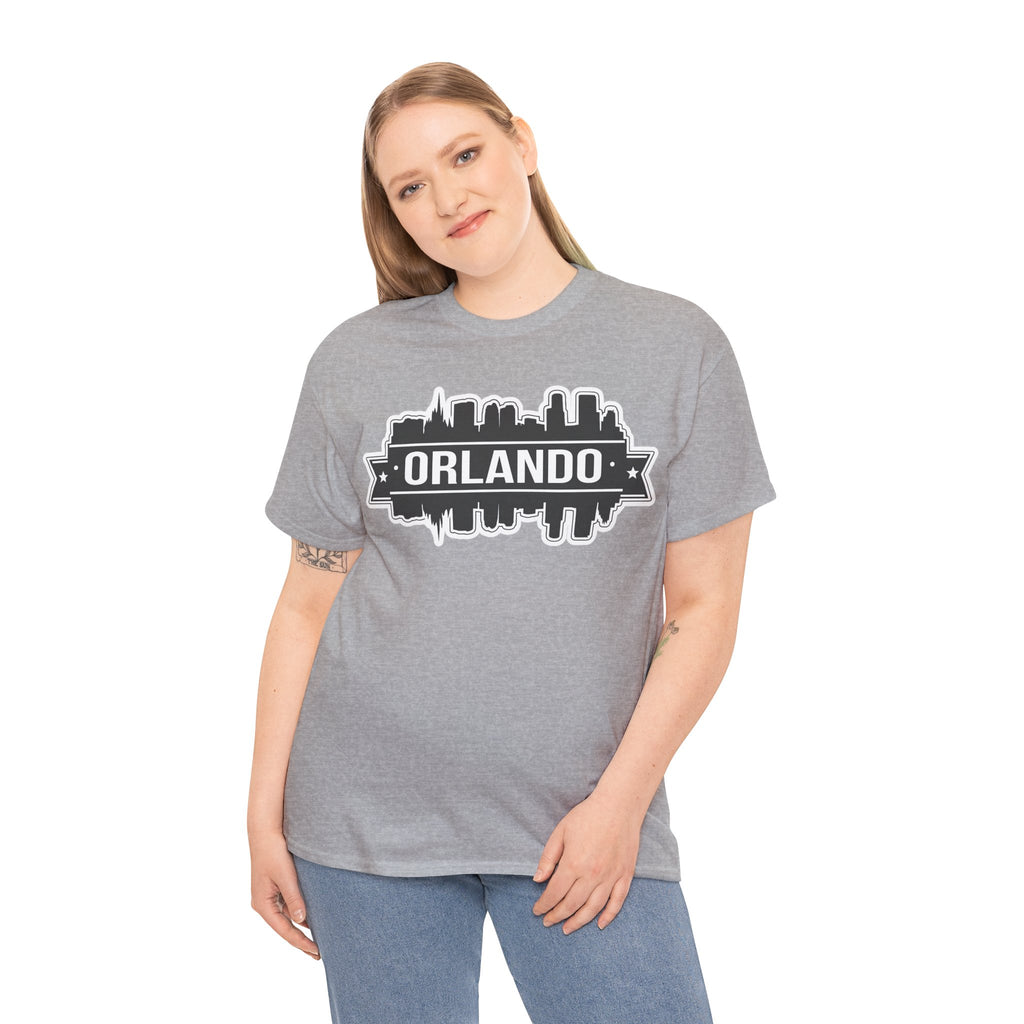 Orlando Skyline T-Shirt — Retro Badge Cityscape Tee