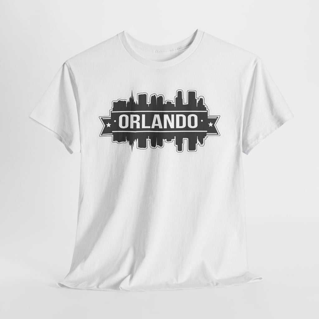 Orlando Skyline T-Shirt — Retro Badge Cityscape Tee