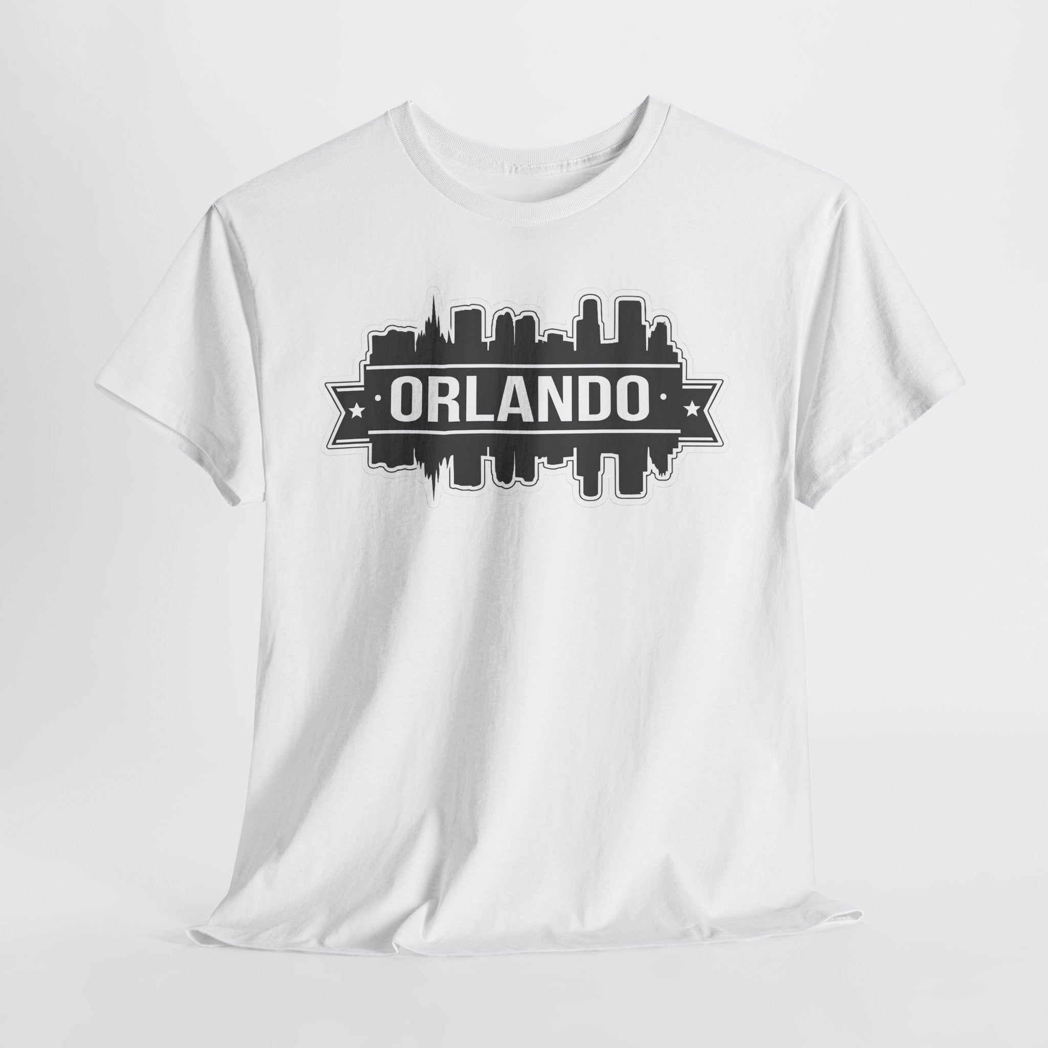 Orlando Skyline T-Shirt — Retro Badge Cityscape Tee