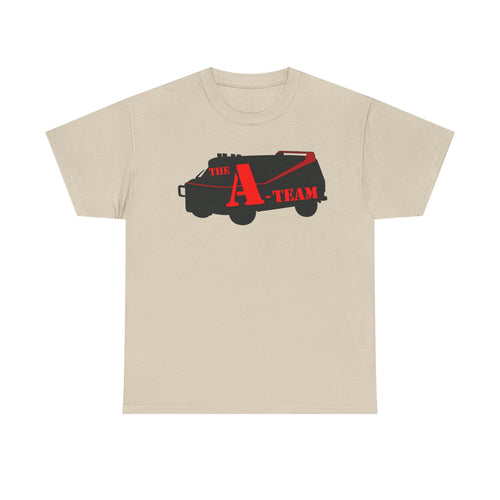 A-Team Van Graphic Tee — Retro Action TV Logo T-Shirt