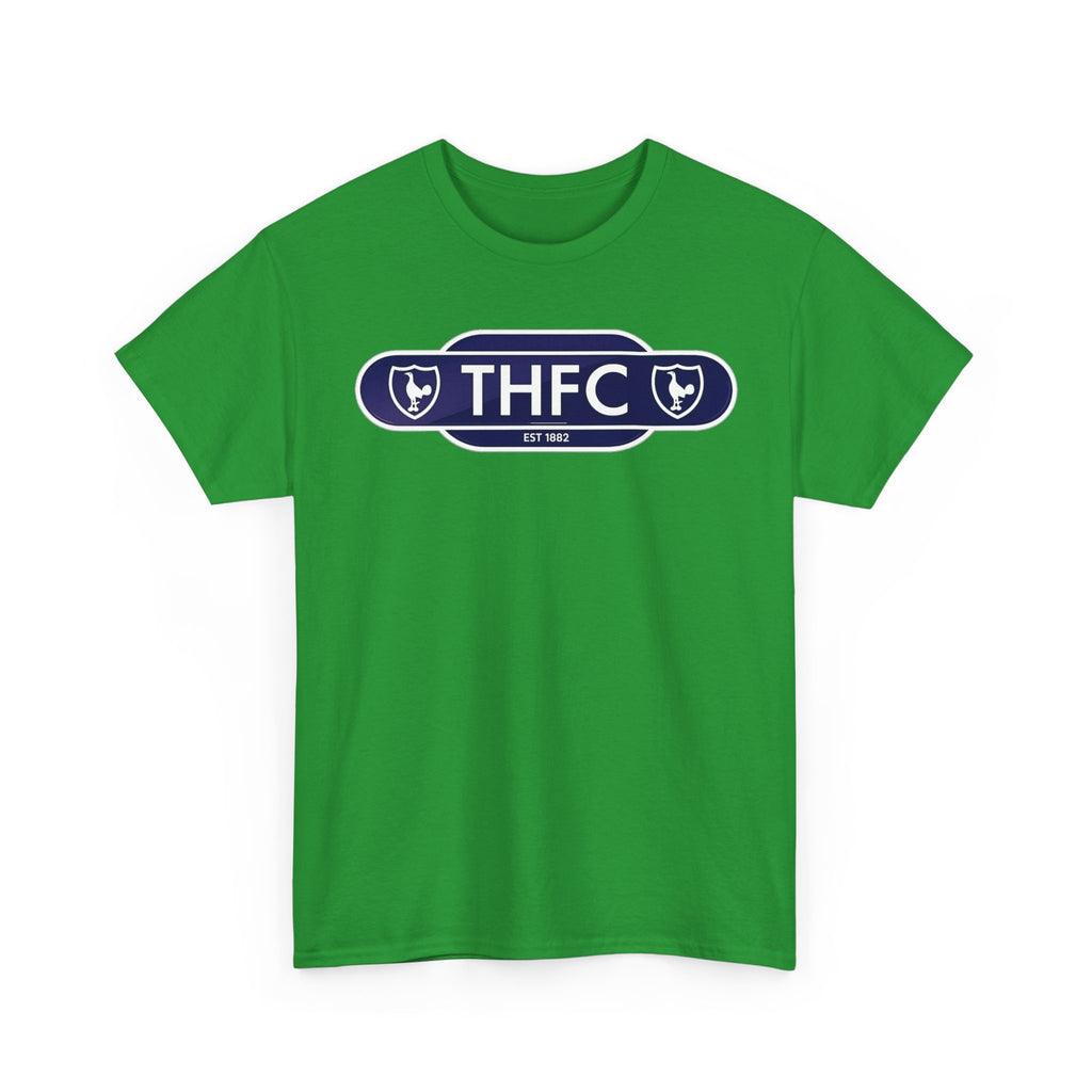 THFC Tottenham Hotspur Railway Sign T‑Shirt — Retro Football Club Tee