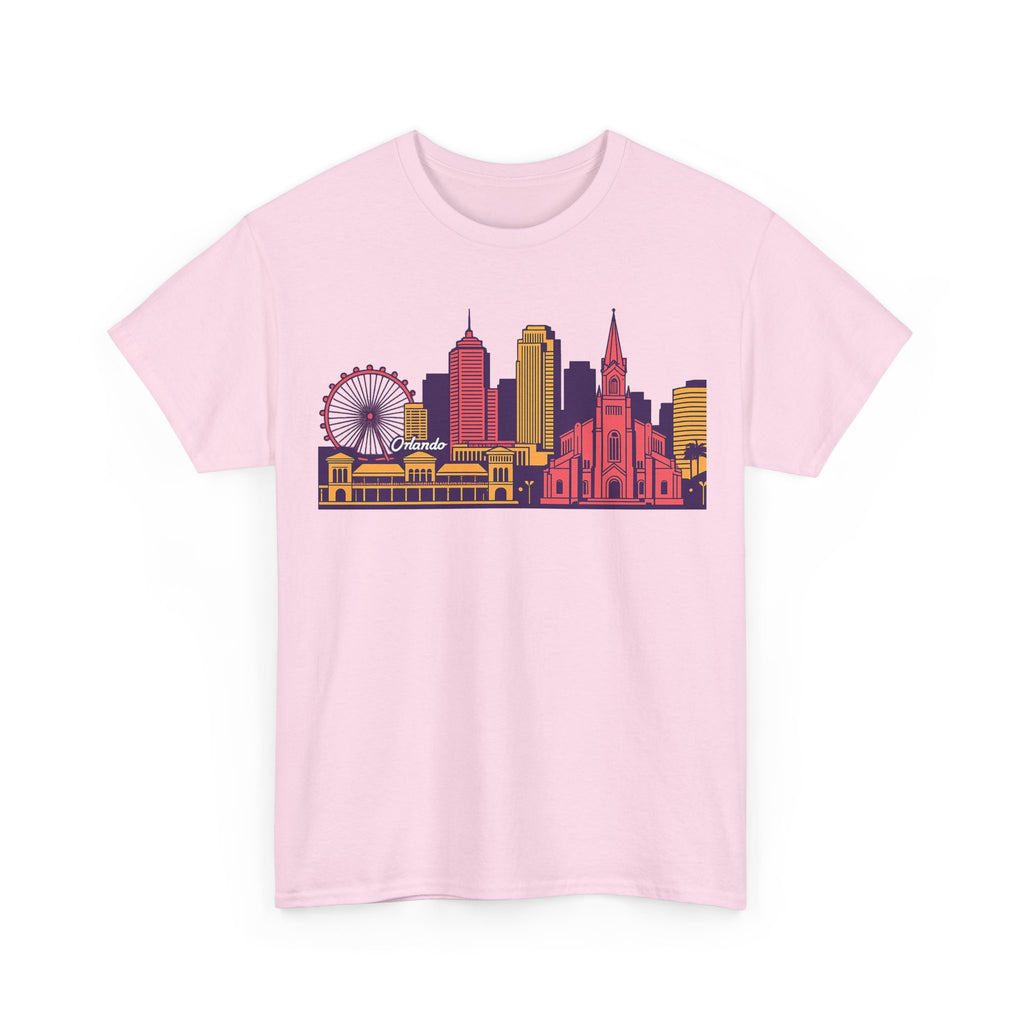 Orlando City Skyline T-Shirt — Colorful Urban Landmark Graphic Tee