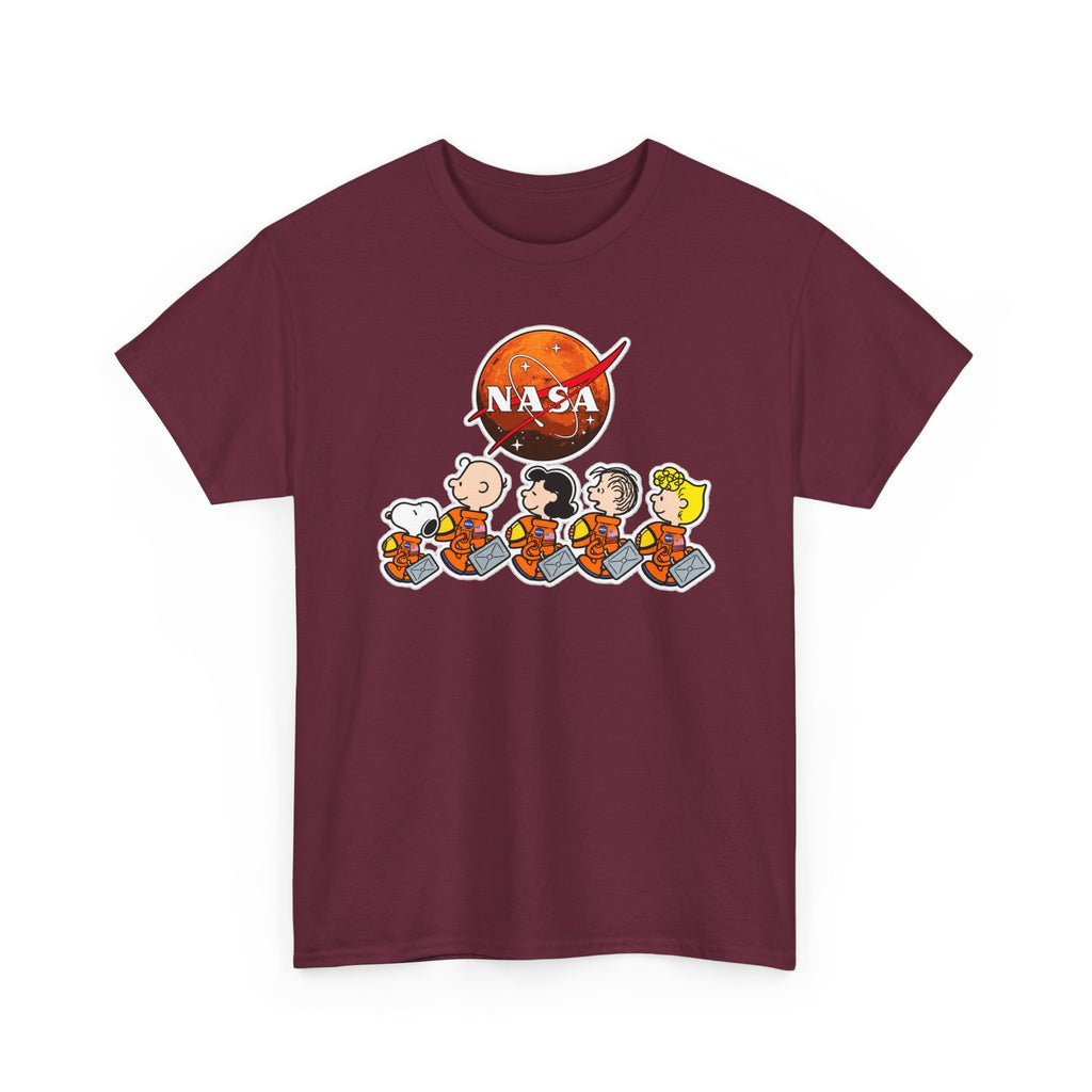 NASA Peanuts Cartoon T‑Shirt — Retro Space Snoopy & Crew Graphic Tee