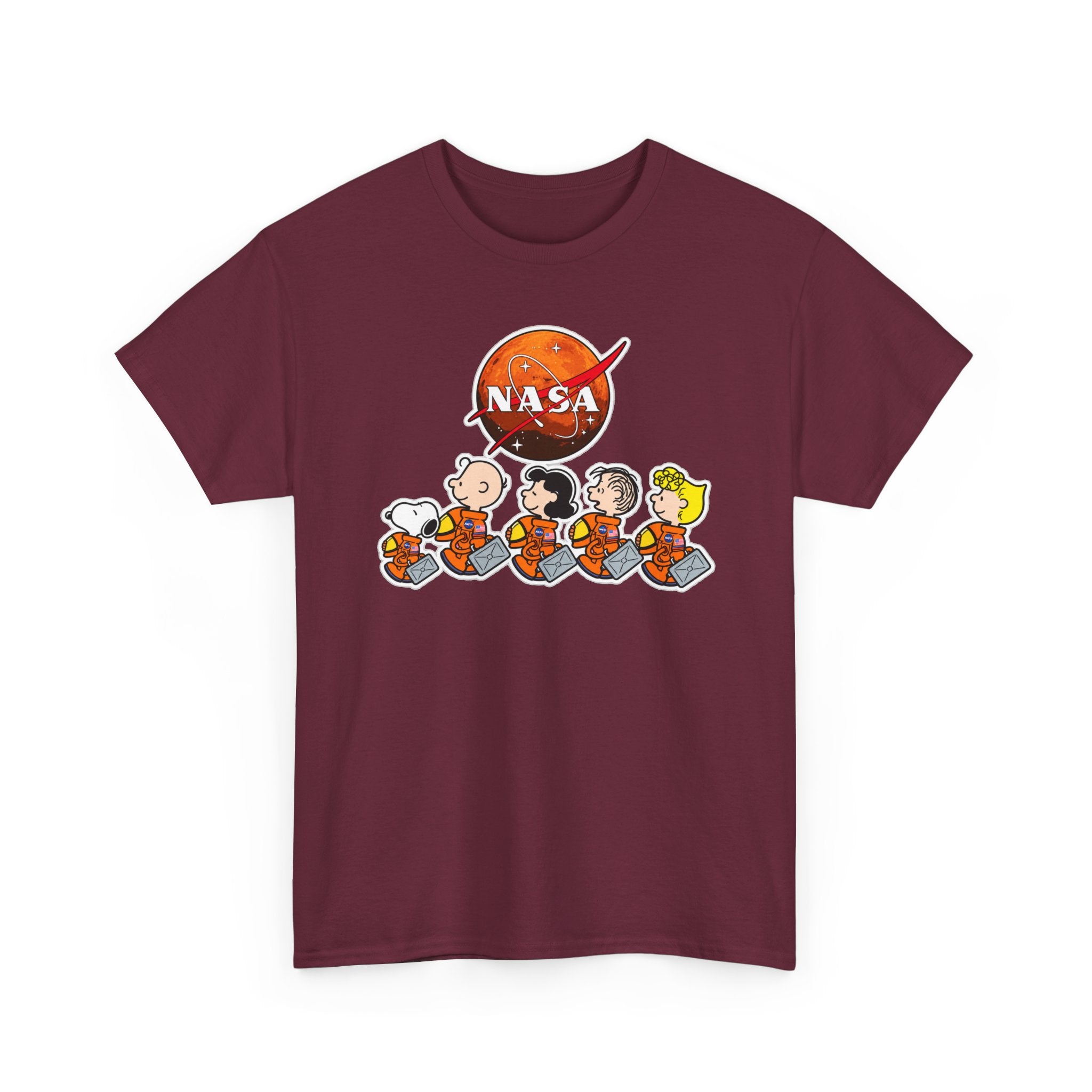 NASA Peanuts Cartoon T‑Shirt — Retro Space Snoopy & Crew Graphic Tee