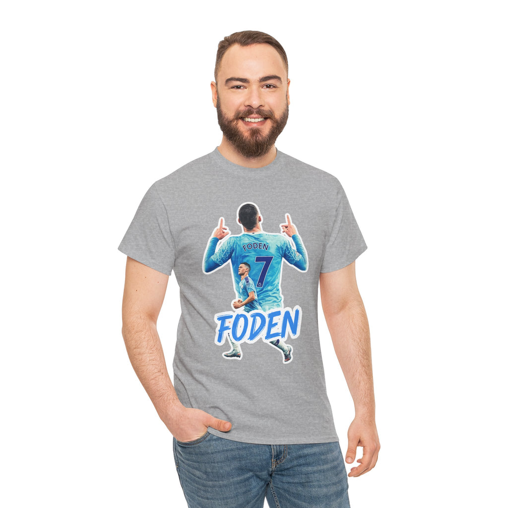 Phil Foden #7 Soccer T‑Shirt — Manchester City Fan Jersey Tribute