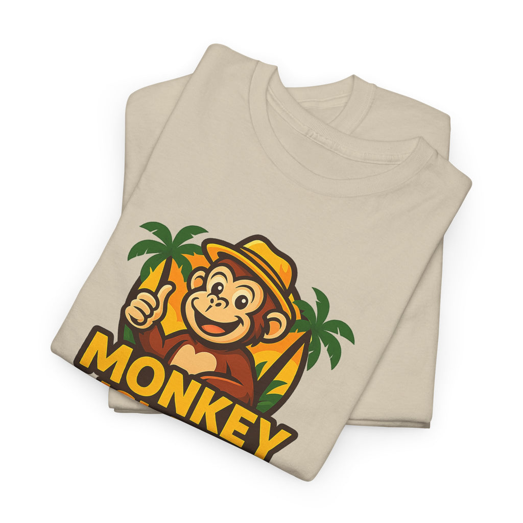 Monkey Island T-Shirt — Cute Tropical Monkey Logo Tee