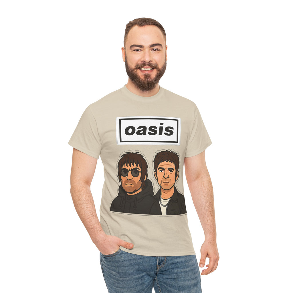 Oasis Inspired Unofficial Band Logo Tee — 'oasis' Graphic T-Shirt