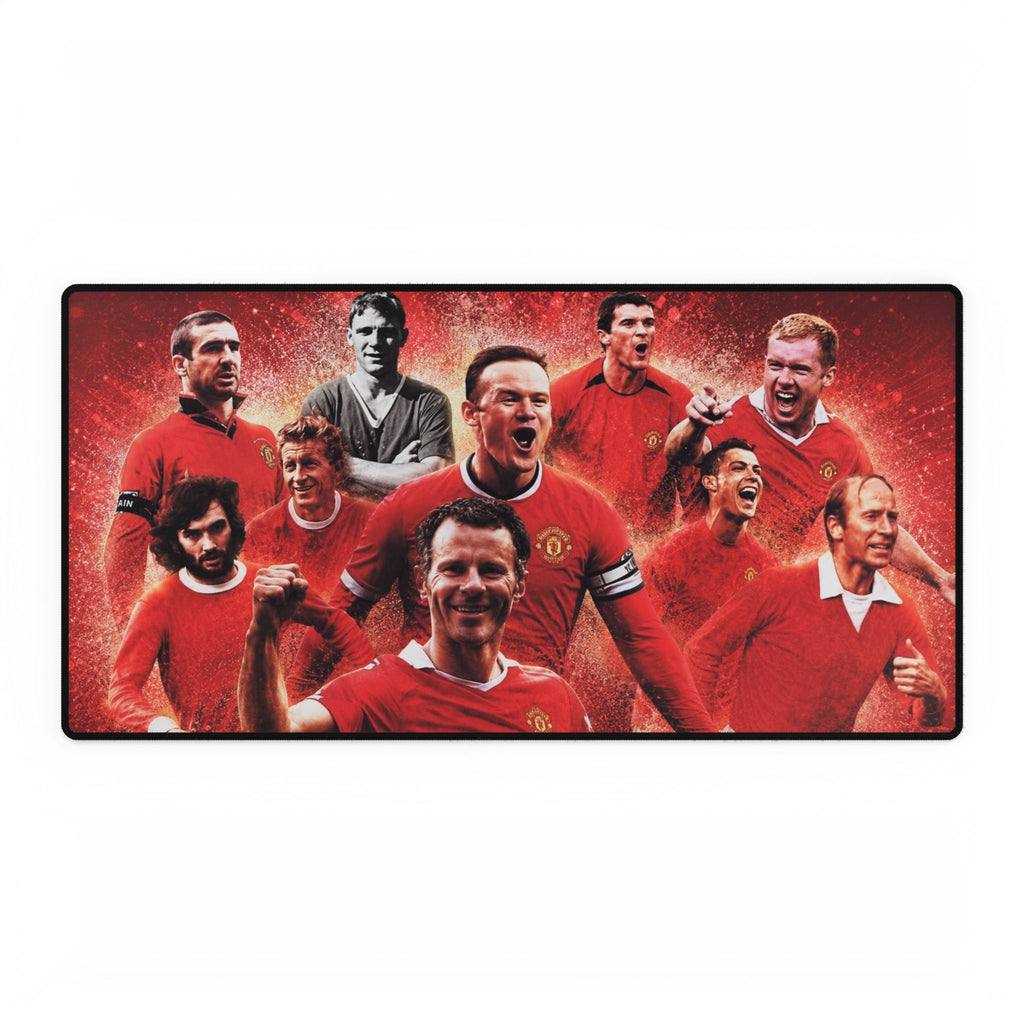 Manchester United Football Legends Desk Mat — Large Gaming/Office Mouse Pad