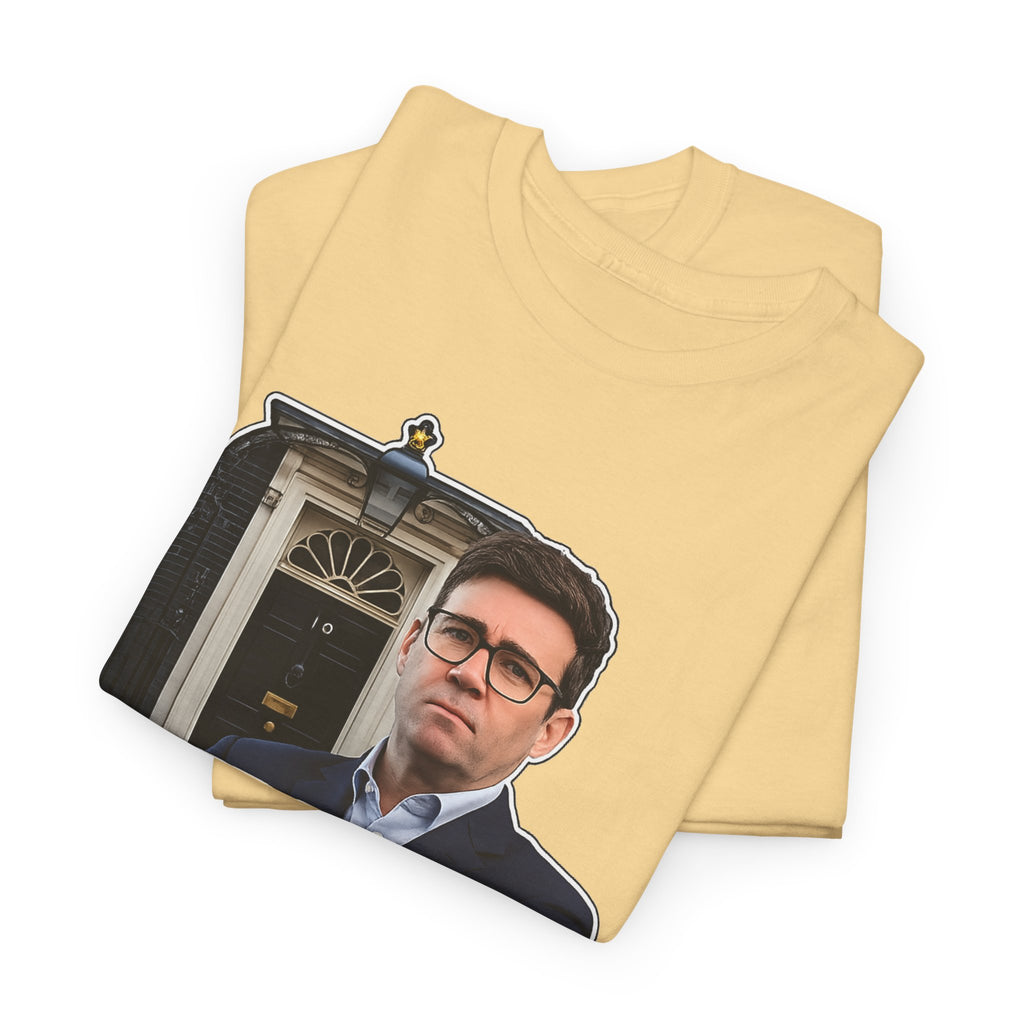 Andy Burnham Out Political Satire T‑Shirt — "Burnham Out" Protest Tee