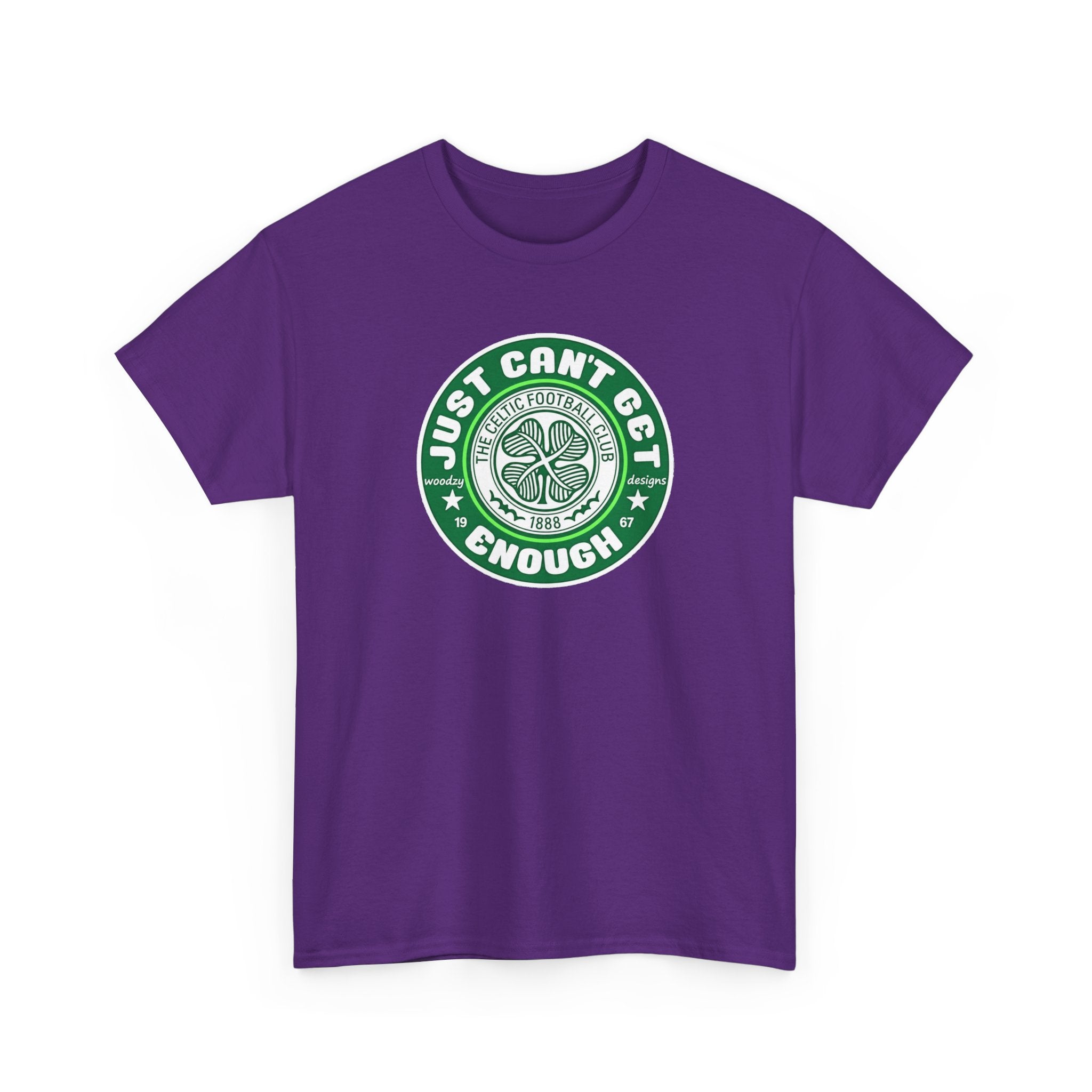 Celtic T-Shirt — "Just Can't Get Enough" Green Shamrock St. Patrick's Day Tee